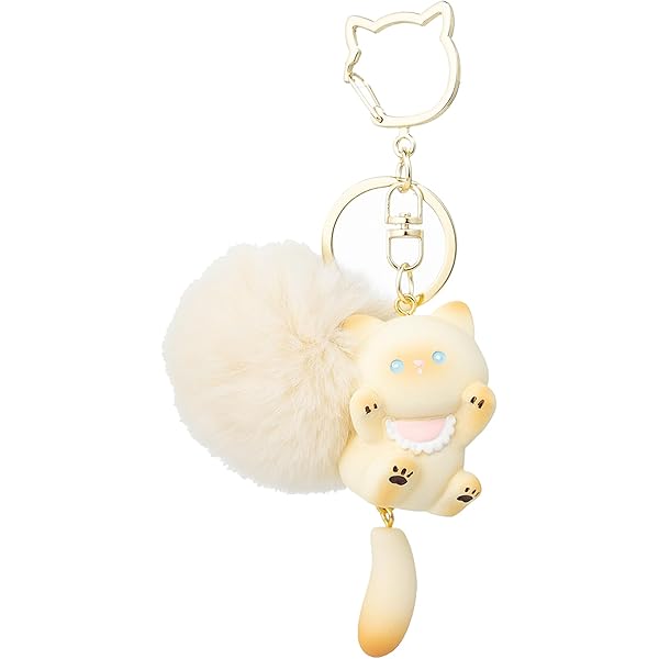 Amazon.com: Monamhee 10 Corso Como 黑貓鑰匙扣附鑰匙圈包墜飾