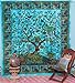 Labhanshi Tree Of Life Tapestry Floral Bird Queen Bedspread