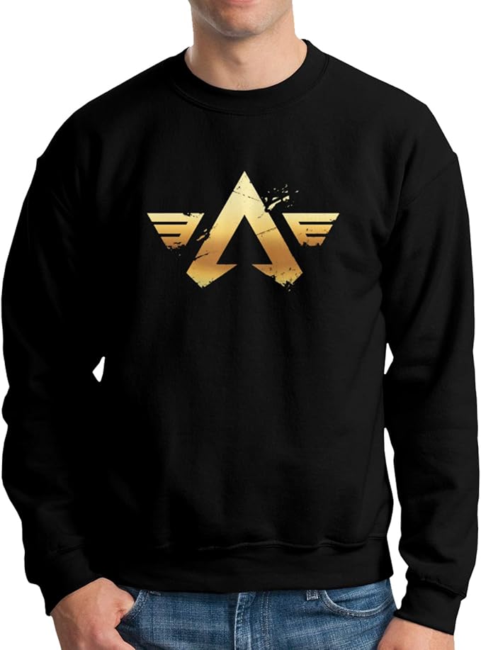 Amazon.com: Apex-Legends Men's Long Sleeve Crew Neck Sweater Fashion Casual Hoodies Black: Clothing