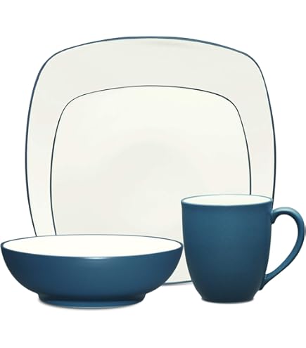 Amazon.com | Noritake Colorware Graphite 4-Piece Coupe Place