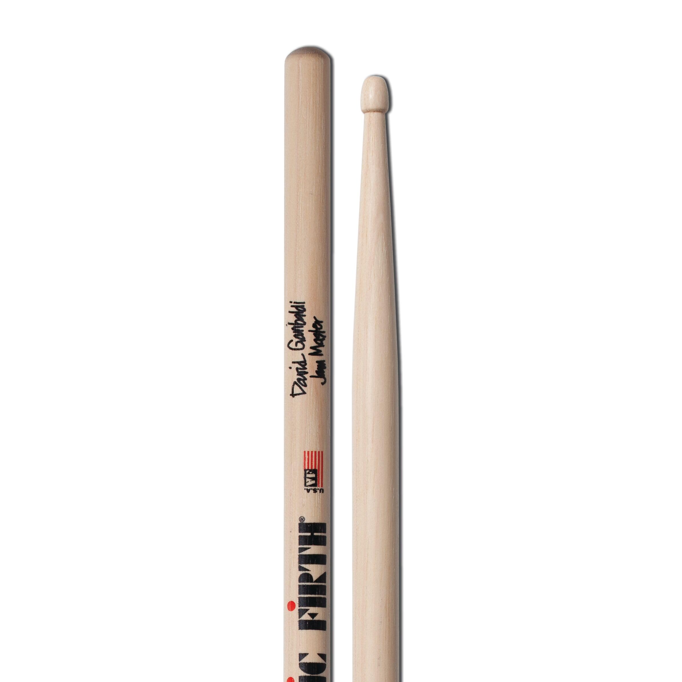 Vic FIrth - Signature Series Drumsticks - David Garibaldi 'Jam Master' - Wood Tip - White