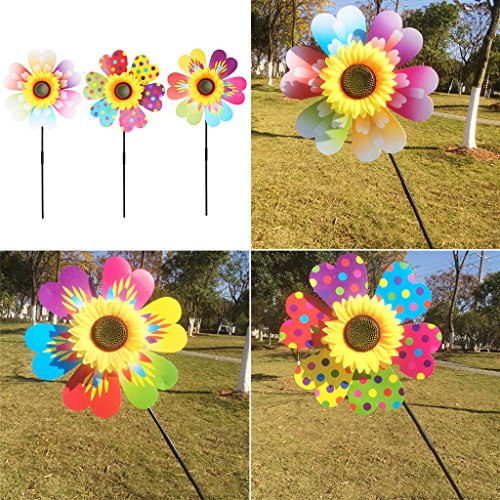 Lvyuanda Colorful Wheel Wind Spinner - Sunflower - Thumbnail 2