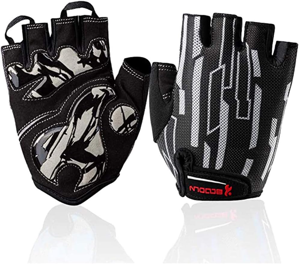 Men's Halffinger Fingerless Outdoor Sports Working Gloves, Mountain