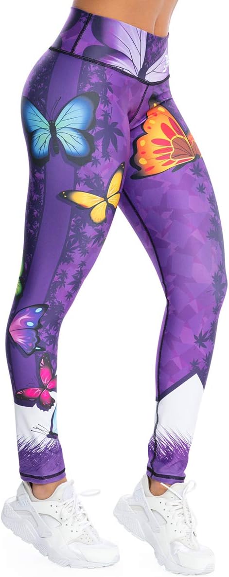 Hunnifit Premium Printed Workout Leggings for Women Gym Tights Yoga Pants in Many Styles