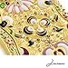 Jinvun Amazing Antique-Like Compact Mirror: Durable Travel Purse Makeup Mirror With Luxury Vintage Design, Shield Shape, Magnification & Clear Reflection-Unique Jewellery Gift (Gold)