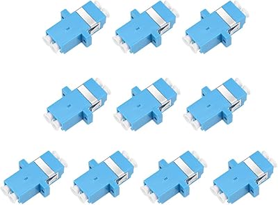 sourcing map LC LC Fiber Coupler Flange Duplex Adapter 10 Pcs Singlemode