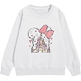 Vieawfi Magic Kingdom Sweatshirts for Girls Magical Castle Graphic Long Sleeve Shirt Kids Toddler Vacation Pullover Cute Top