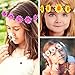 eBoot Lady Girl Headbands Multicolor Daisy Flower Crown Floral Garland for Festival Wedding Party, 9 Pieces