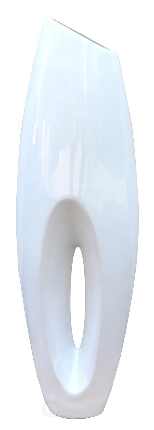 Uniquewise Modern White Large Floor Vase40 Inch, Aluminum, 24.89 x 30.48 x 102.87 cm Amazon.co