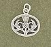 Corinna-Maria 925 Sterling Silver Oval Scottish Thistle Charm