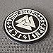 Compatible with Valknut Patch PVC Viking Patch Compatible with Velcro Plate Carrier Patches for Backpacks for Hats PVC Patches Viking Morale Norse (Black and White Glow Dark)