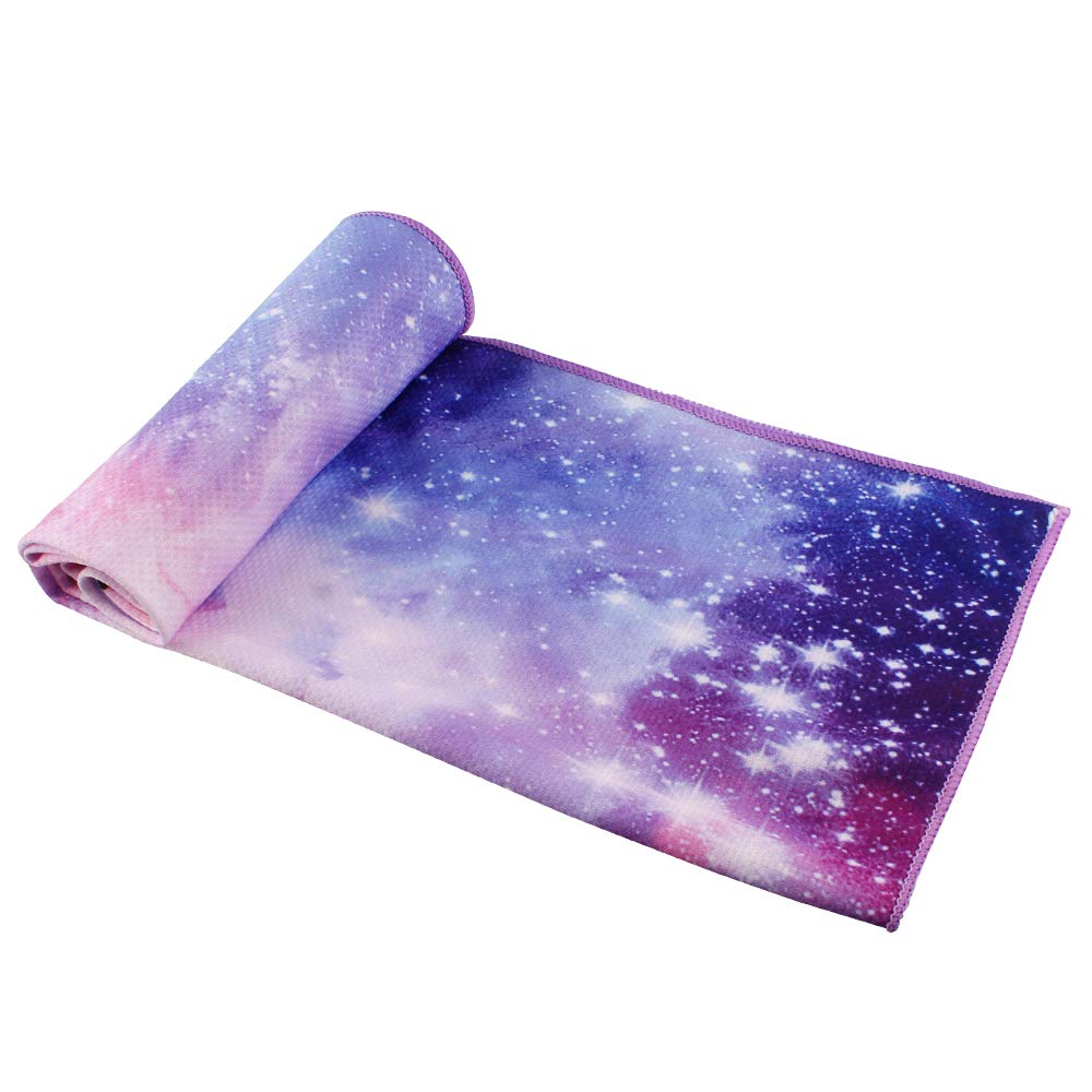 btcus4 Cooling Towel for Instant Relief Ice Cold Quickly Soft Breathable - Sports, Fitness, Yoga (Purple)