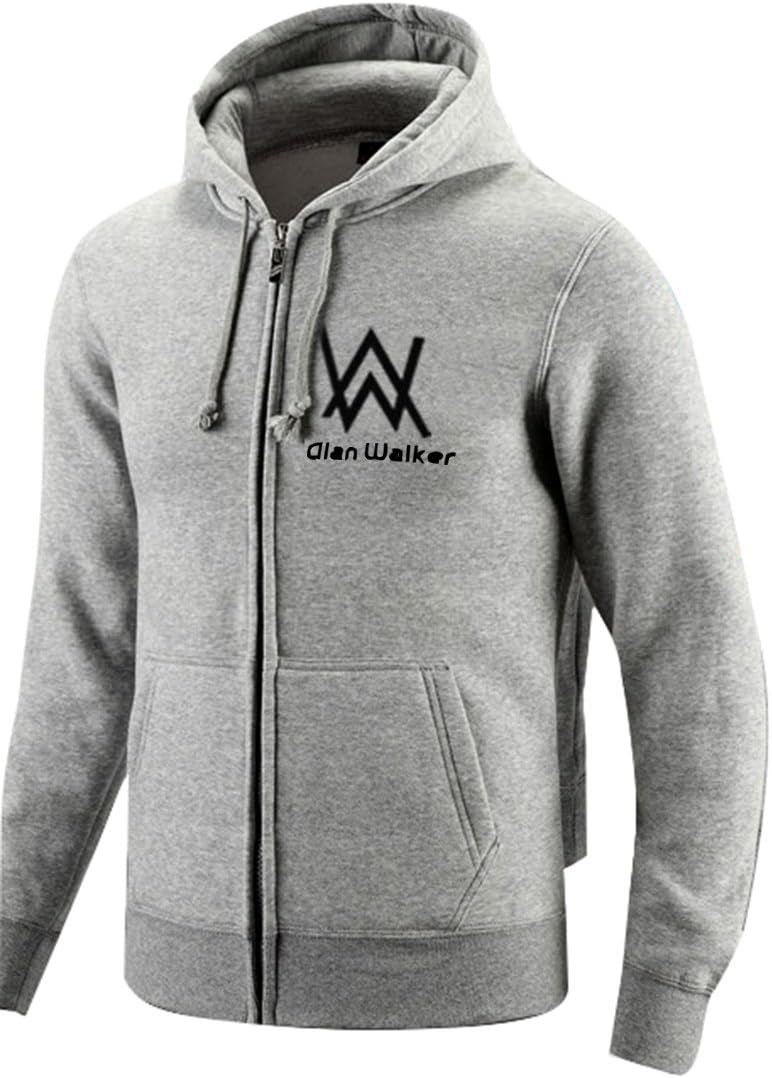 Nedal Unisex Hoodie Jacket Fleece Coat Adult Sweatshirt Zip-Up with Front Pocket