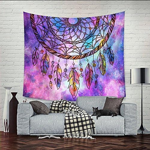 MEXIDAWN Bohemian Tapestray Dream Catcher Printed Hippie wall hanging Bedspread Dorm Tapestry