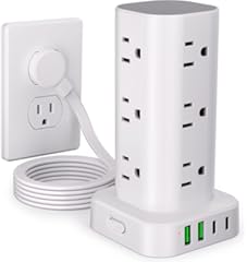 16-Outlet Power Strip Tower with USB