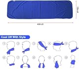 Sukeen 4 Pack Cooling Towel 40x12 Ice Towel Microfiber Yoga Gym Running view 3