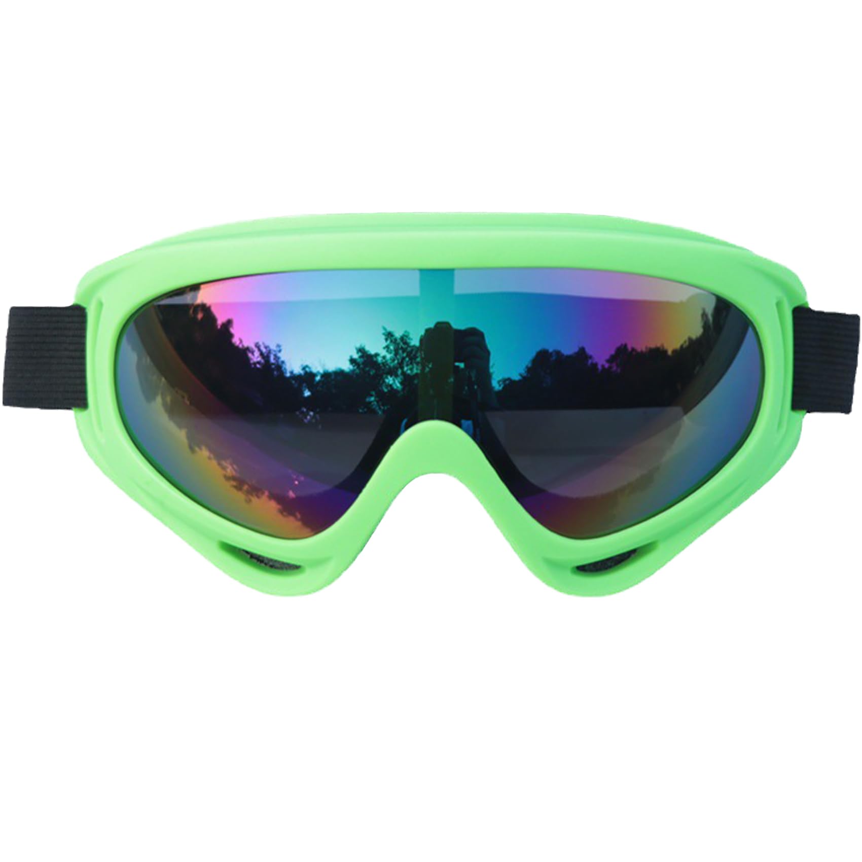 MaoMaoCha Ski Goggles Snowboard Goggles for Men Women Kids Cycling Motorcycle Snowmobile UV Protection Goggles Winter Snow Sports Glasses for Youth Adult Teens Boys & Girls (Green)