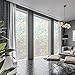 Window Film 3D Decorative Privacy - Static Cling Glass Window Sticker Non-Adhesive No Glue Heat Control Anti UV Light Blocking for Home Kitchen Bathroom Office Meeting Room Living Room(17.7
