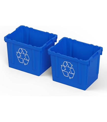 Amazon.com: Rubbermaid 571873BE Stacking Recycle Bin, Rectangular