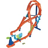 Hot Wheels Action Figure-8 Track Set &amp; 1 Toy Car | Tall Figure-8 Track for Race &amp; Stunting, Connects to Other Hot Wheels Tracks, Folds for Convenient Storage​