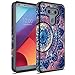 Rosebono for LG G6 Case, Hybrid Dual Layer Shockproof Hard Cover Graphic Fashion Cute Colorful Silicone Skin Case for LG G6 - Mandala