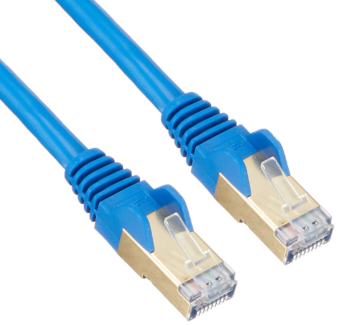 StarTech 2m CAT6a Ethernet Cable - 10 Gigabit Shielded Snagless RJ45 100W PoE Patch Cord - 10GbE STP Network Cable with Strain Relief - Blue - UL, TIA (6ASPAT2MBL)