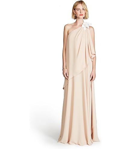 Amazon.com: H Halston Womens Oyster Chiffon Gown : Clothing, Shoes & Jewelry