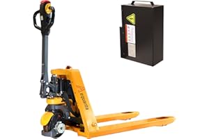 Aequanta Electric Pallet Jack 3300lbs Capacity Economy Pallet Truck Lithium Battery Mini Type Jack 48" x27" Fork with Extra Battery