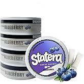 Statera Energy Pouches with Natural Caffiene - Blueberry, 80mg Caffeine per Pouch, Energy suplement, 20 Pouches Per Can - (5 Pack)
