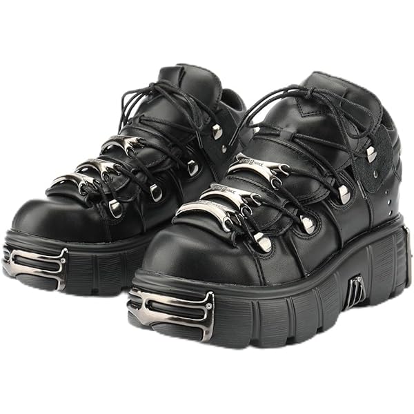 Amazon.com | New Rock M-TANK120N Women's Black 100% Leather Goth