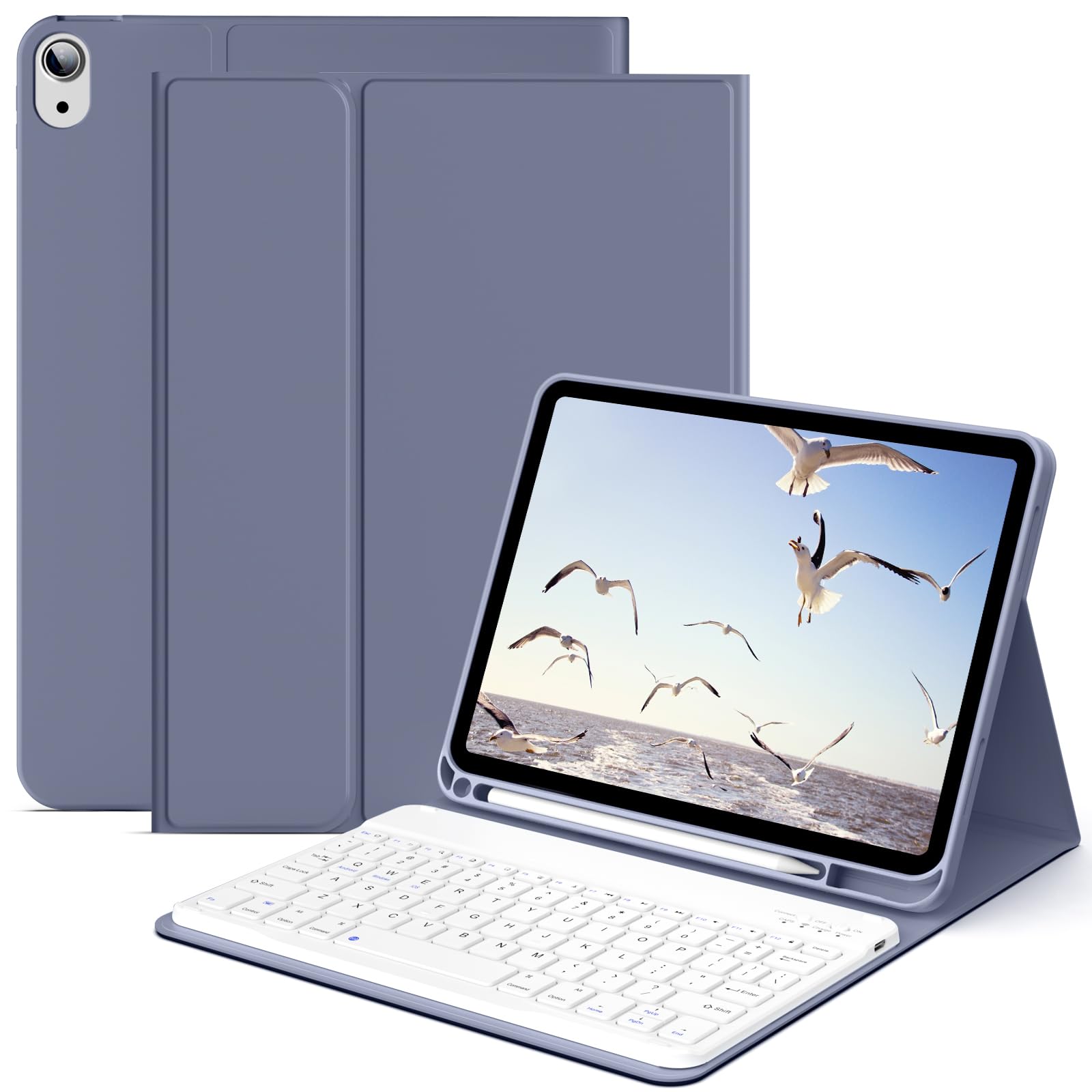 IPad 11th/10th Gen Keyboard Case - 7 Color Backlit Detachable Bluetooth Keyboard