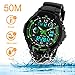 KIDPER Kids Sports Digital Watch - Boys Analog Waterproof Sport Watches with Alarm,LED Watch for Childrens