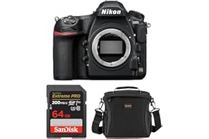 Nikon D850 DSLR Camera, Bundle with 64GB Memory Card, Alpine 160 Bag