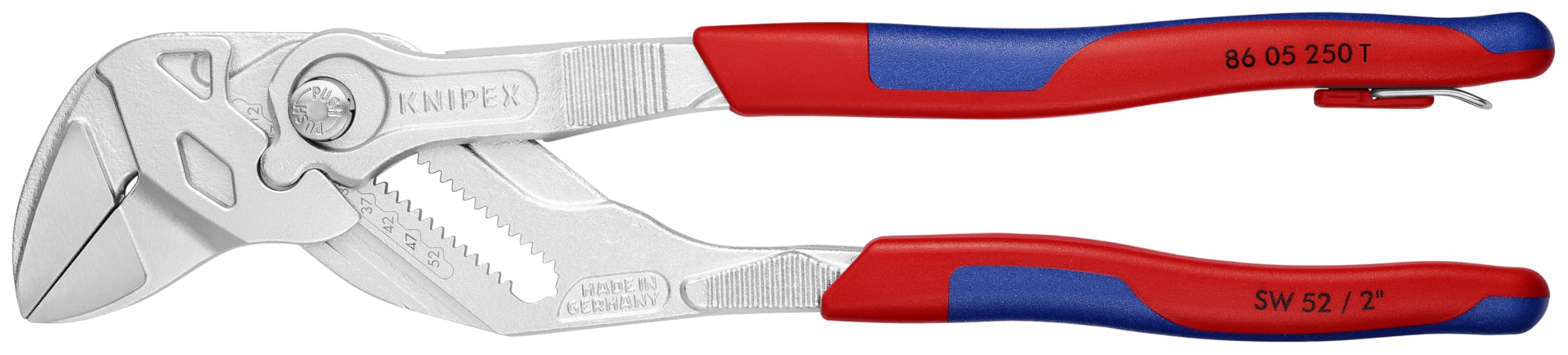 KNIPEX Tools - Pliers Wrench, Multi-Component, Tethered Attachment (8605250TBKA)