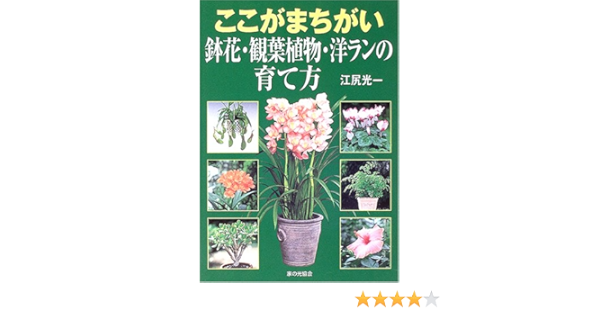 ここがまちがい 鉢花 観葉植物 洋ランの育て方 Amazon Com Books