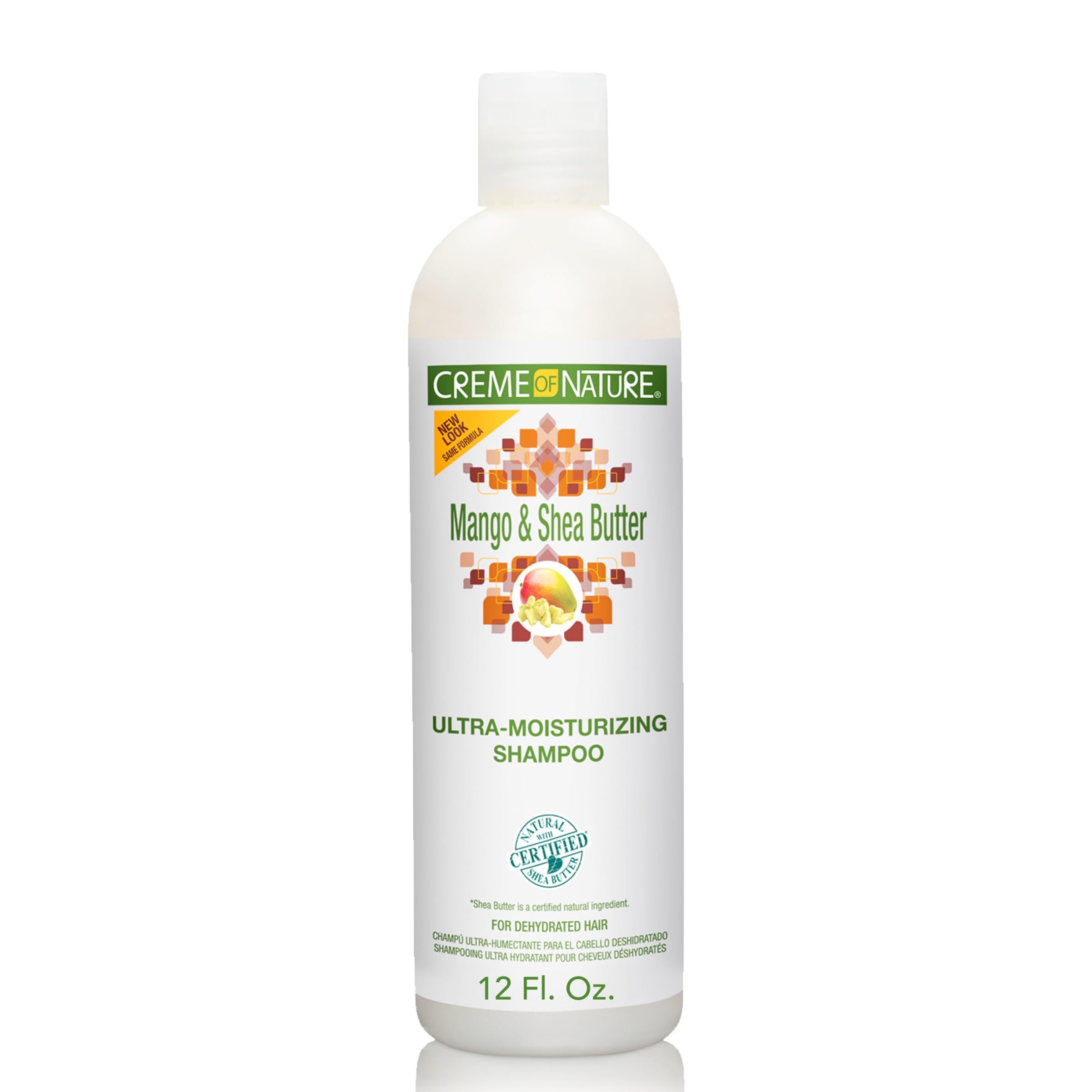 Creme of Nature Mango & Shea Butter Ultra Moisturizing Shampoo 12oz by Creme of Nature, White