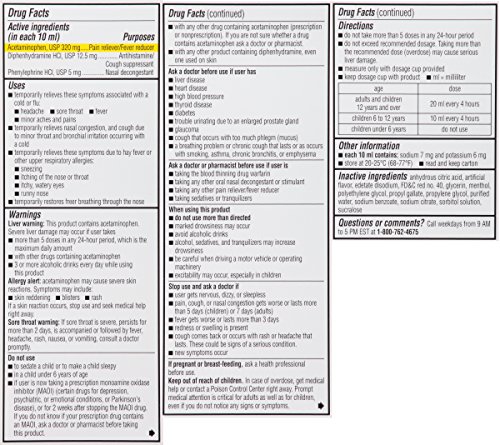 image for Children’s Dimetapp Multi-Symptom Cold & Flu (4 fl. oz., Red Grape F