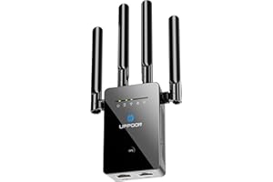 UPPOON 2024 Extendtecc WiFi Extender Signal Booster, 9980 Sq.ft Long Range Internet Extender WiFi Booster for Home, 84% Faster | Broader Than Ever, WiFi Repeater W/Ethernet Port, 1-Tap Easy Setup