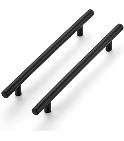 Amerock Balon 7-9/16-in , 192mm Center To Center Matte Black Cylindrical Bar