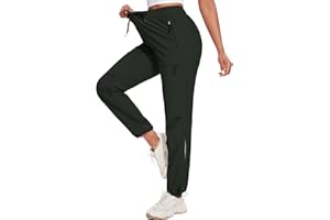 LADYJOY Hiking Pants Women Cargo Joggers for Women Summer Golf Travel Pant Lightweight Elastic Quick Dry Water Resistant with Pockets