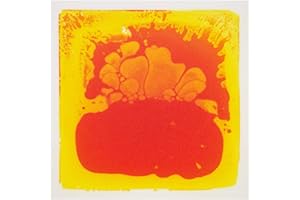 LONGKING 12" X 12" Sensory Tiles for Activity Play Centers for Children, Sensory Floor Tiles, Liquid Floor Tiles, Autism Sensory Poducts, Yellow