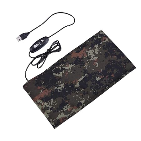 PER Reptil Amphibien Heizkissen Camouflage mit Thermostat Einstellbare Temperatur Elektro Unter Tank Heizmatte Heizdecke Wass