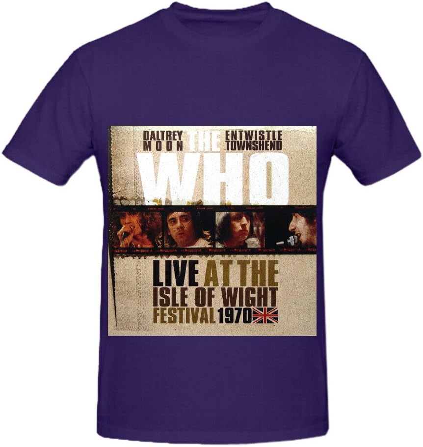 The Who Live At Isle Of Wight Festival 1970 Electronica Men Screen Printed Tee