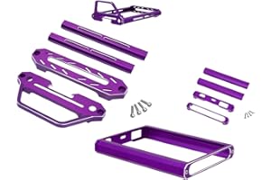 JOYSOG NB4 Metal Transmitter Protector Frame/Remote Control Metal Base/Transmitter Hand Wheel for Flysky Noble NB4 Remote Control Upgrade Parts (Style 9)