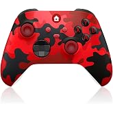 ADHJIE Xbox One Controller, 2.4GHz Wireless Controller for Xbox One X | S Xbox Series X/S/PC with 3.5mm Audio Headset Jack, Dual Vibration, Camo Red
