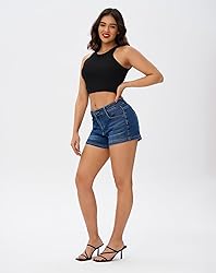 roswear Women's Casual Summer High Waisted Basic