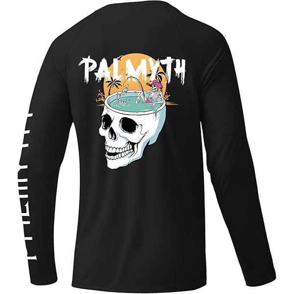 Palmyth Chemises de pêche pour hommes T-shirt à manches courtes