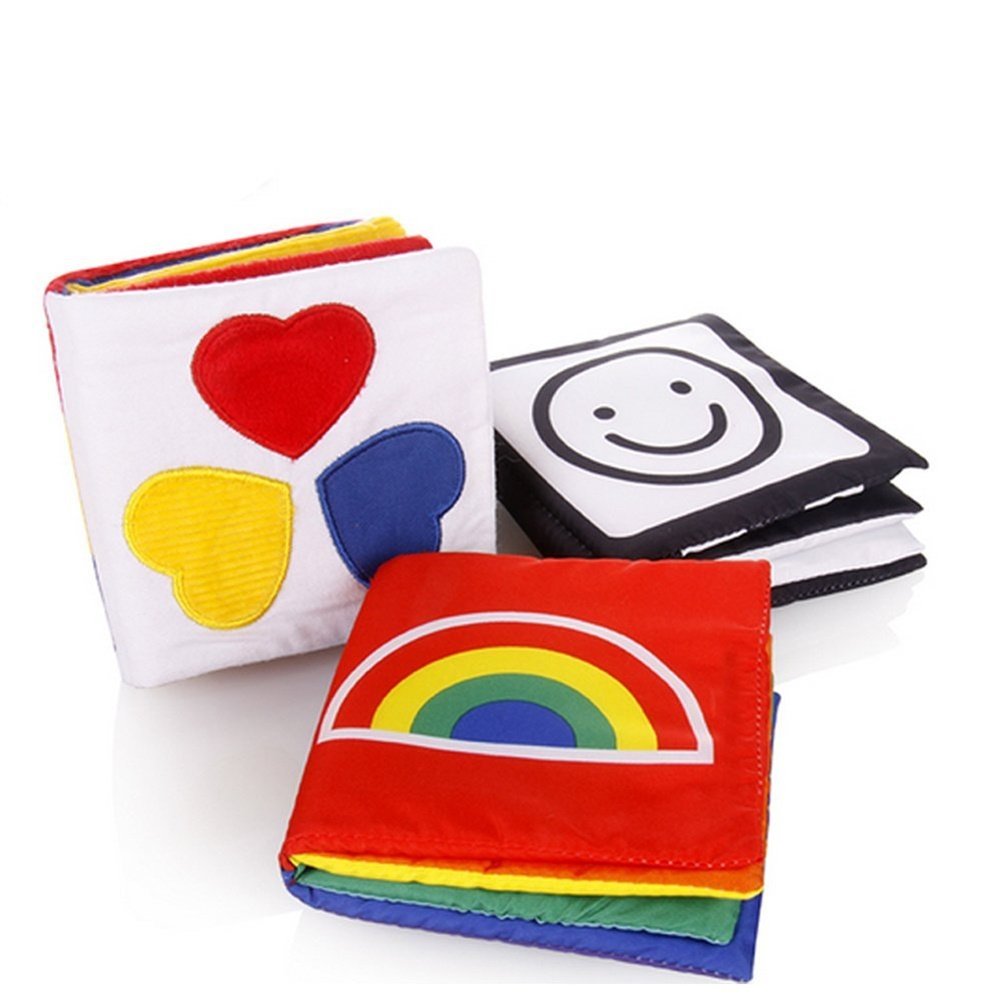 Gearmax Baby Cloth Book Non-toxic Soft Fabric Book for Infant Early Education Children Intelligence Development