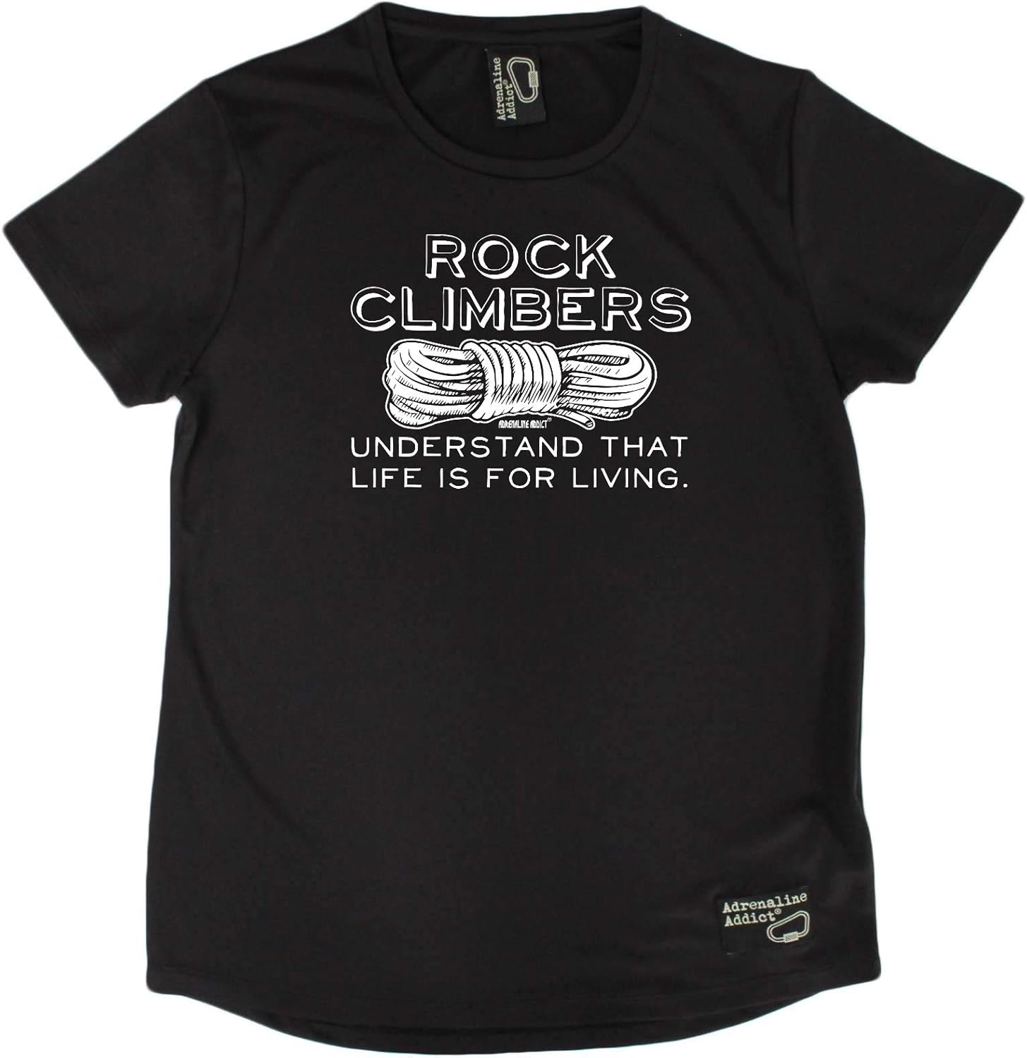 Rock Climbing Dry Fit Sports Performance Tee Womens TShirts Brand