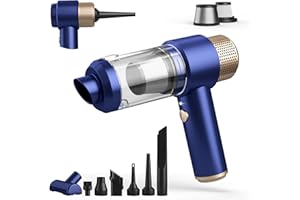 Car Vacuum Cleaner,16000PA New Handheld Vacuum Cleaner Cordless Powerful,7 in 1 Portable Vacuum Claner with LED Light, Dual F